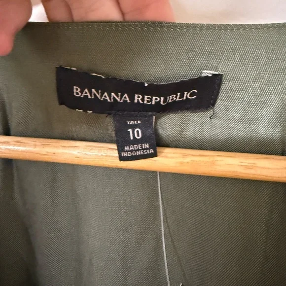 Banana Republic Long Sleeve Green Dress - Picture 2 of 4